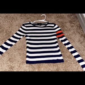 SMALL Forever 21 Striped Sweater Blue,White,Orange